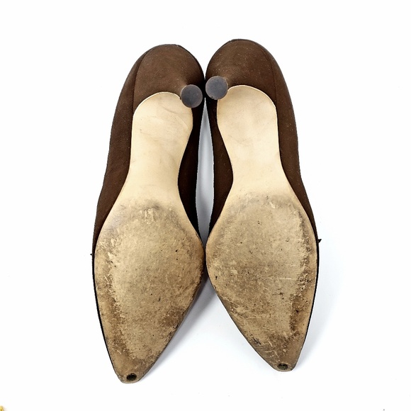 Vintage Flings Brown Suede Heel, Size 6.5 - Picture 6 of 8